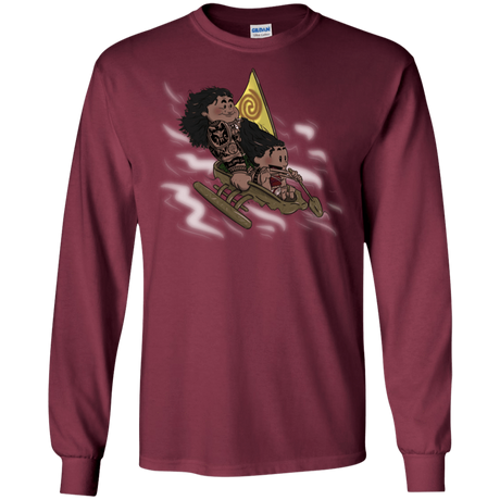 T-Shirts Maroon / S Cross to The Ocean Men's Long Sleeve T-Shirt