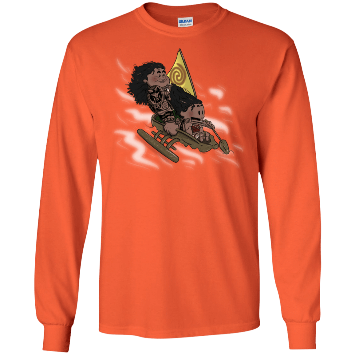 T-Shirts Orange / S Cross to The Ocean Men's Long Sleeve T-Shirt