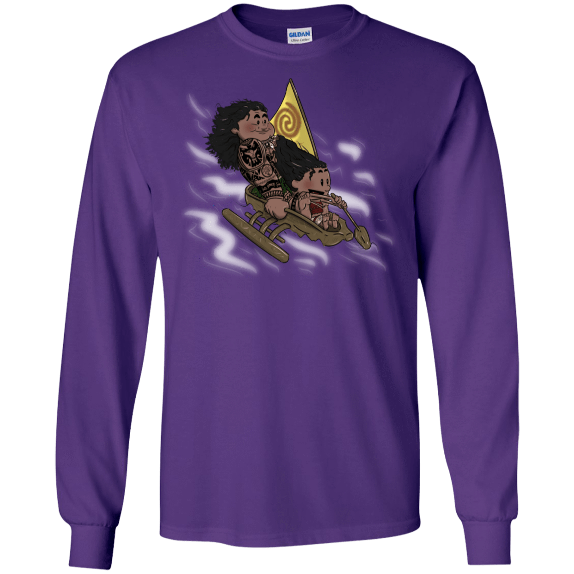 T-Shirts Purple / S Cross to The Ocean Men's Long Sleeve T-Shirt