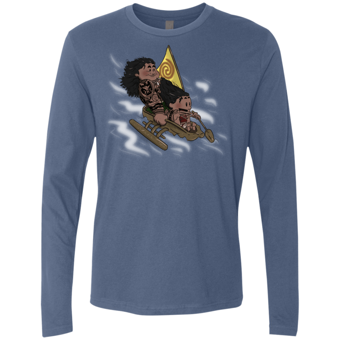 T-Shirts Indigo / S Cross to The Ocean Men's Premium Long Sleeve