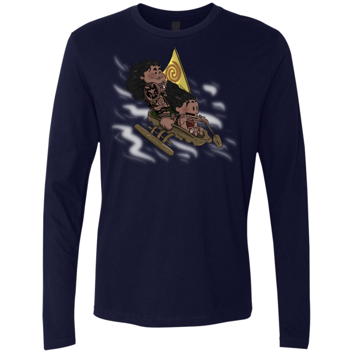 T-Shirts Midnight Navy / S Cross to The Ocean Men's Premium Long Sleeve