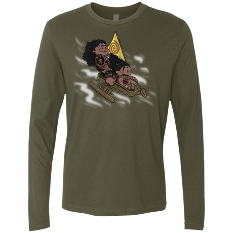 T-Shirts Military Green / S Cross to The Ocean Men's Premium Long Sleeve