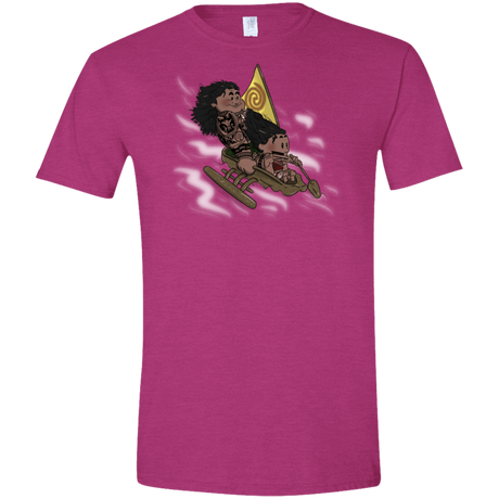 T-Shirts Antique Heliconia / S Cross to The Ocean Men's Semi-Fitted Softstyle