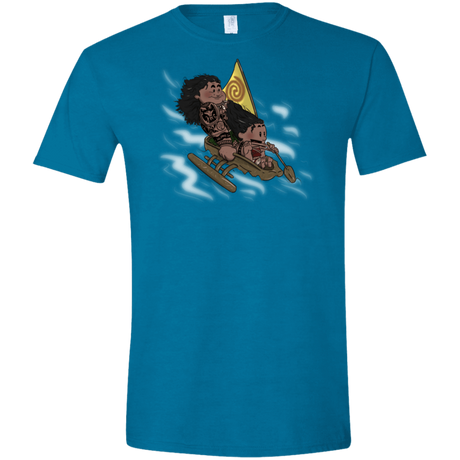 T-Shirts Antique Sapphire / S Cross to The Ocean Men's Semi-Fitted Softstyle