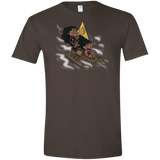 T-Shirts Dark Chocolate / S Cross to The Ocean Men's Semi-Fitted Softstyle