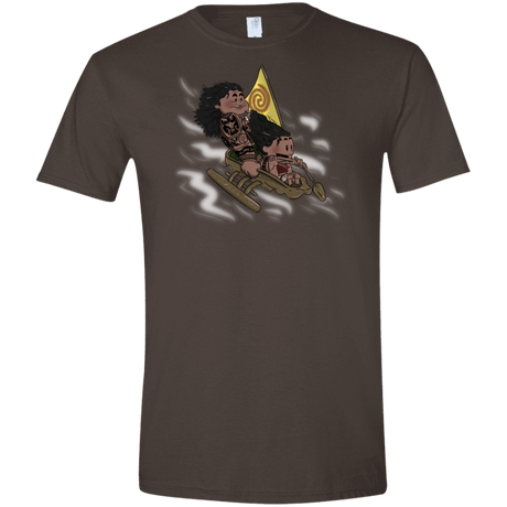 T-Shirts Dark Chocolate / S Cross to The Ocean Men's Semi-Fitted Softstyle