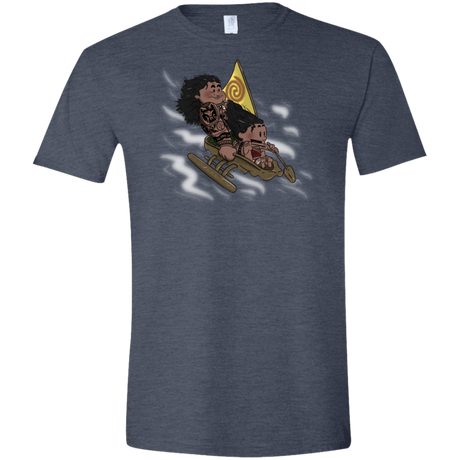 T-Shirts Heather Navy / S Cross to The Ocean Men's Semi-Fitted Softstyle