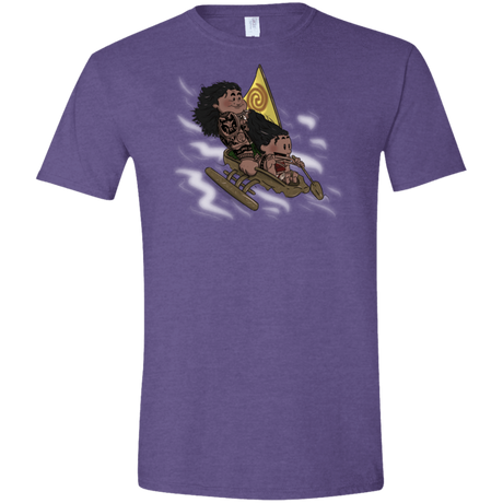 T-Shirts Heather Purple / S Cross to The Ocean Men's Semi-Fitted Softstyle