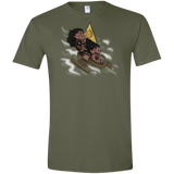 T-Shirts Military Green / S Cross to The Ocean Men's Semi-Fitted Softstyle