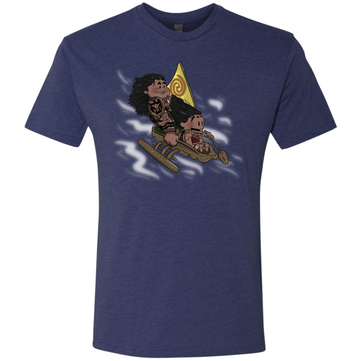 T-Shirts Vintage Navy / S Cross to The Ocean Men's Triblend T-Shirt