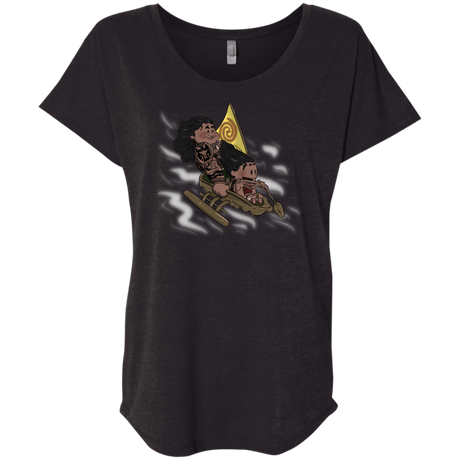 T-Shirts Vintage Black / X-Small Cross to The Ocean Triblend Dolman Sleeve