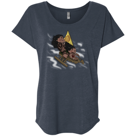 T-Shirts Vintage Navy / X-Small Cross to The Ocean Triblend Dolman Sleeve