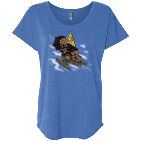 T-Shirts Vintage Royal / X-Small Cross to The Ocean Triblend Dolman Sleeve