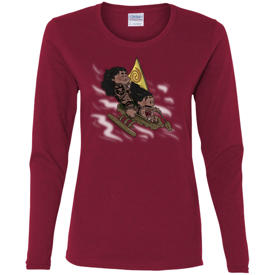 T-Shirts Cardinal / S Cross to The Ocean Women's Long Sleeve T-Shirt