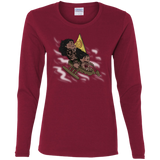 T-Shirts Cardinal / S Cross to The Ocean Women's Long Sleeve T-Shirt