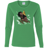 T-Shirts Irish Green / S Cross to The Ocean Women's Long Sleeve T-Shirt