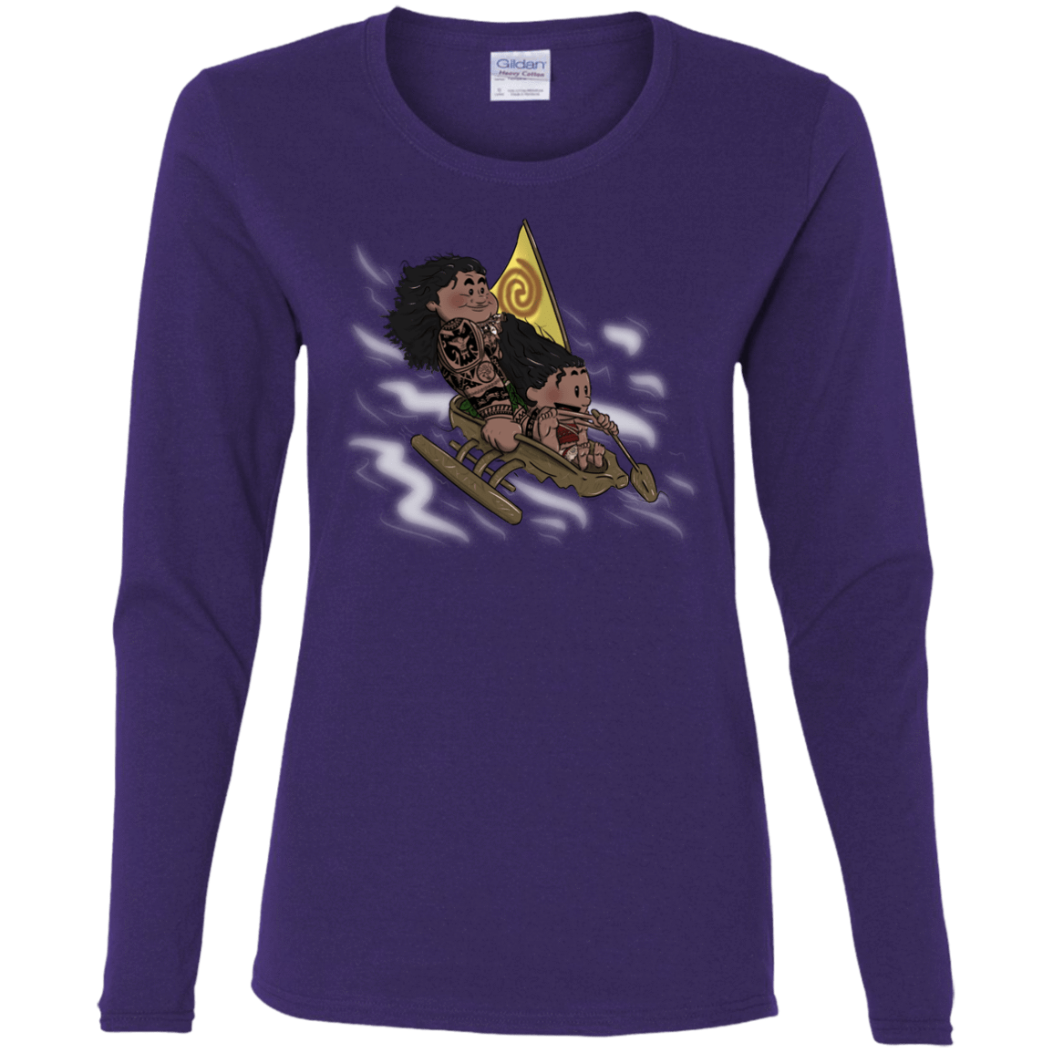 T-Shirts Purple / S Cross to The Ocean Women's Long Sleeve T-Shirt