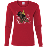 T-Shirts Red / S Cross to The Ocean Women's Long Sleeve T-Shirt