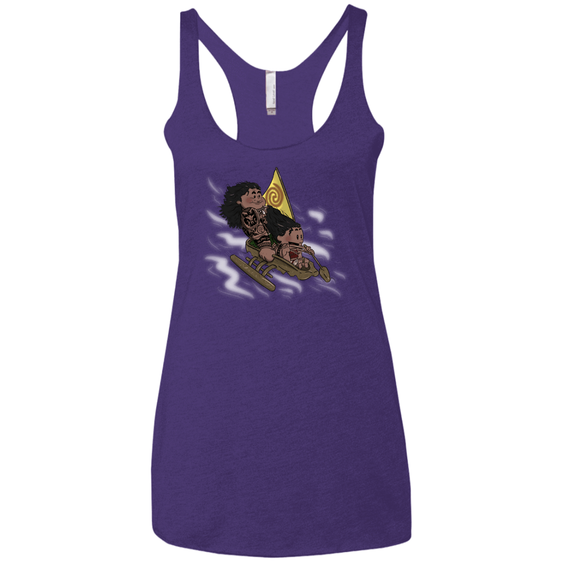 T-Shirts Purple Rush / X-Small Cross to The Ocean Women's Triblend Racerback Tank