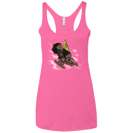 T-Shirts Vintage Pink / X-Small Cross to The Ocean Women's Triblend Racerback Tank