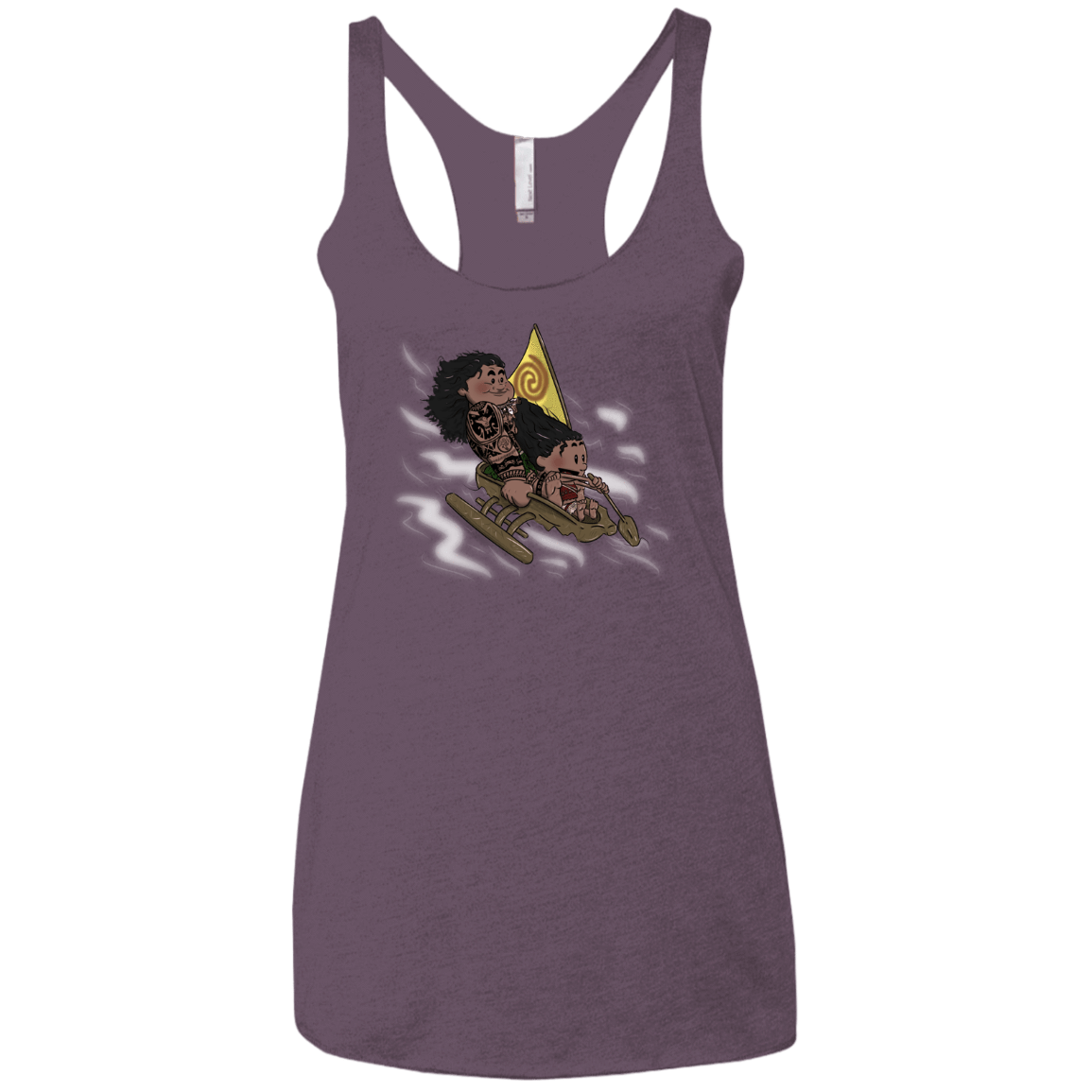 T-Shirts Vintage Purple / X-Small Cross to The Ocean Women's Triblend Racerback Tank