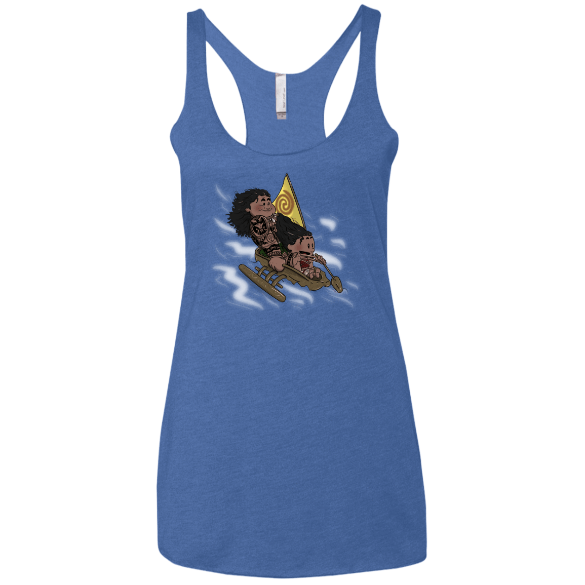 T-Shirts Vintage Royal / X-Small Cross to The Ocean Women's Triblend Racerback Tank