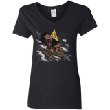 T-Shirts Black / S Cross to The Ocean Women's V-Neck T-Shirt