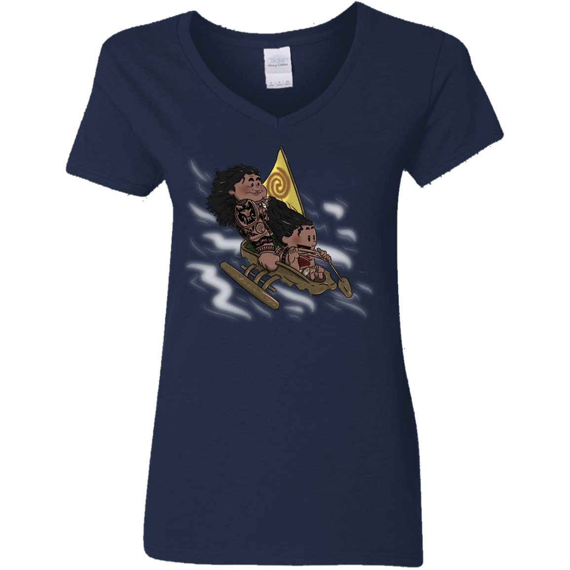 T-Shirts Navy / S Cross to The Ocean Women's V-Neck T-Shirt