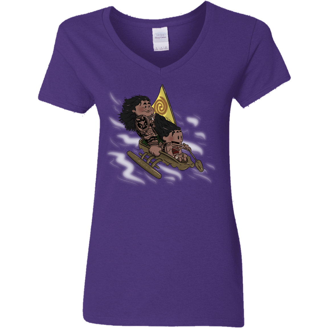 T-Shirts Purple / S Cross to The Ocean Women's V-Neck T-Shirt