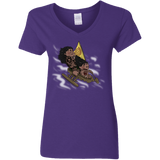 T-Shirts Purple / S Cross to The Ocean Women's V-Neck T-Shirt