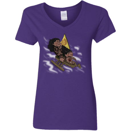 T-Shirts Purple / S Cross to The Ocean Women's V-Neck T-Shirt