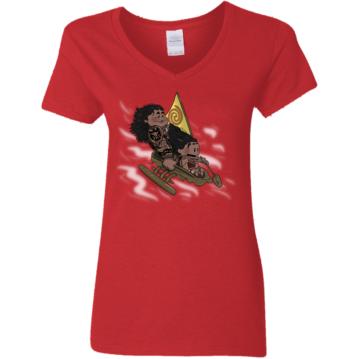 T-Shirts Red / S Cross to The Ocean Women's V-Neck T-Shirt