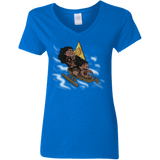 T-Shirts Royal / S Cross to The Ocean Women's V-Neck T-Shirt