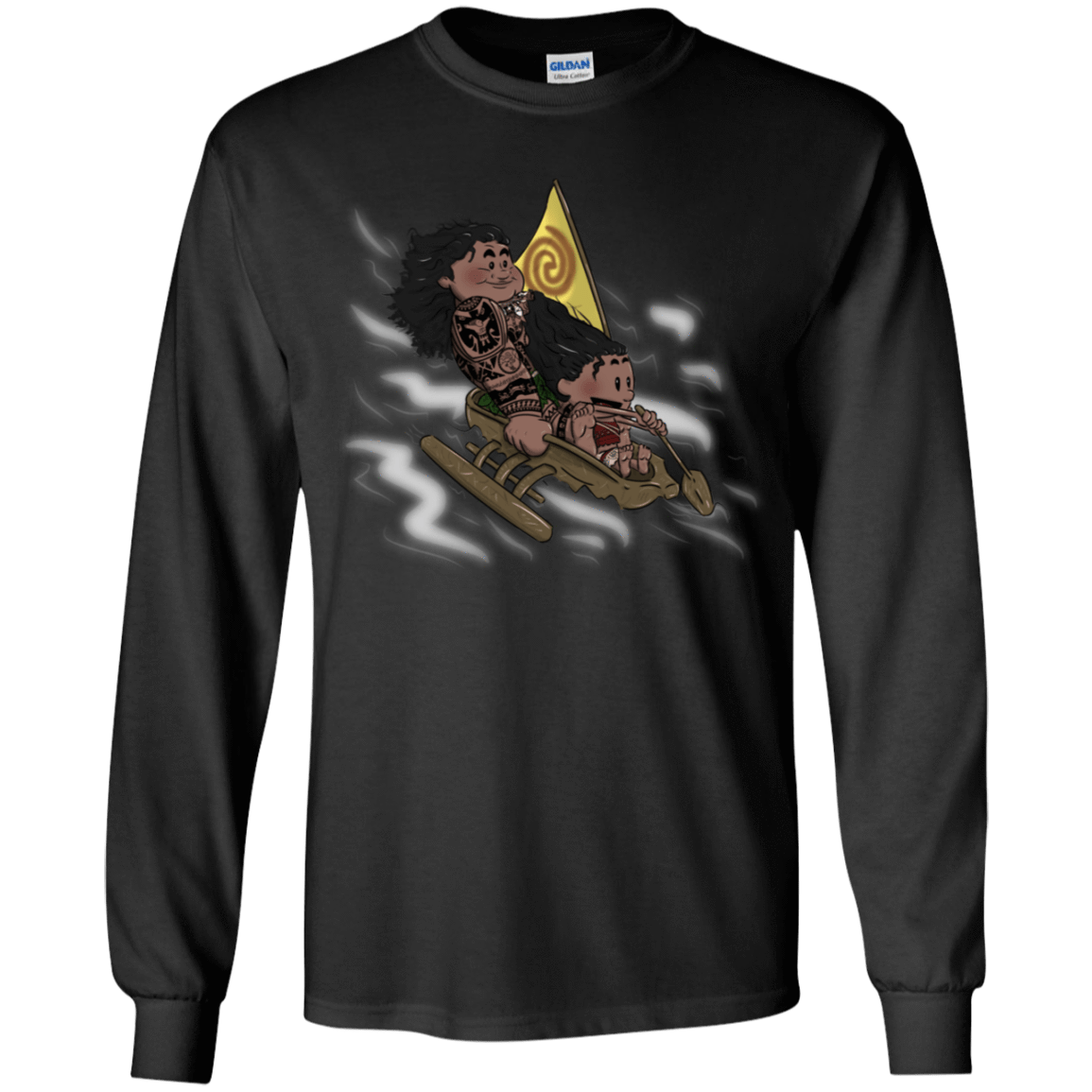 T-Shirts Black / YS Cross to The Ocean Youth Long Sleeve T-Shirt