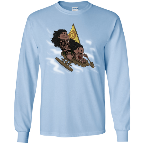 T-Shirts Light Blue / YS Cross to The Ocean Youth Long Sleeve T-Shirt