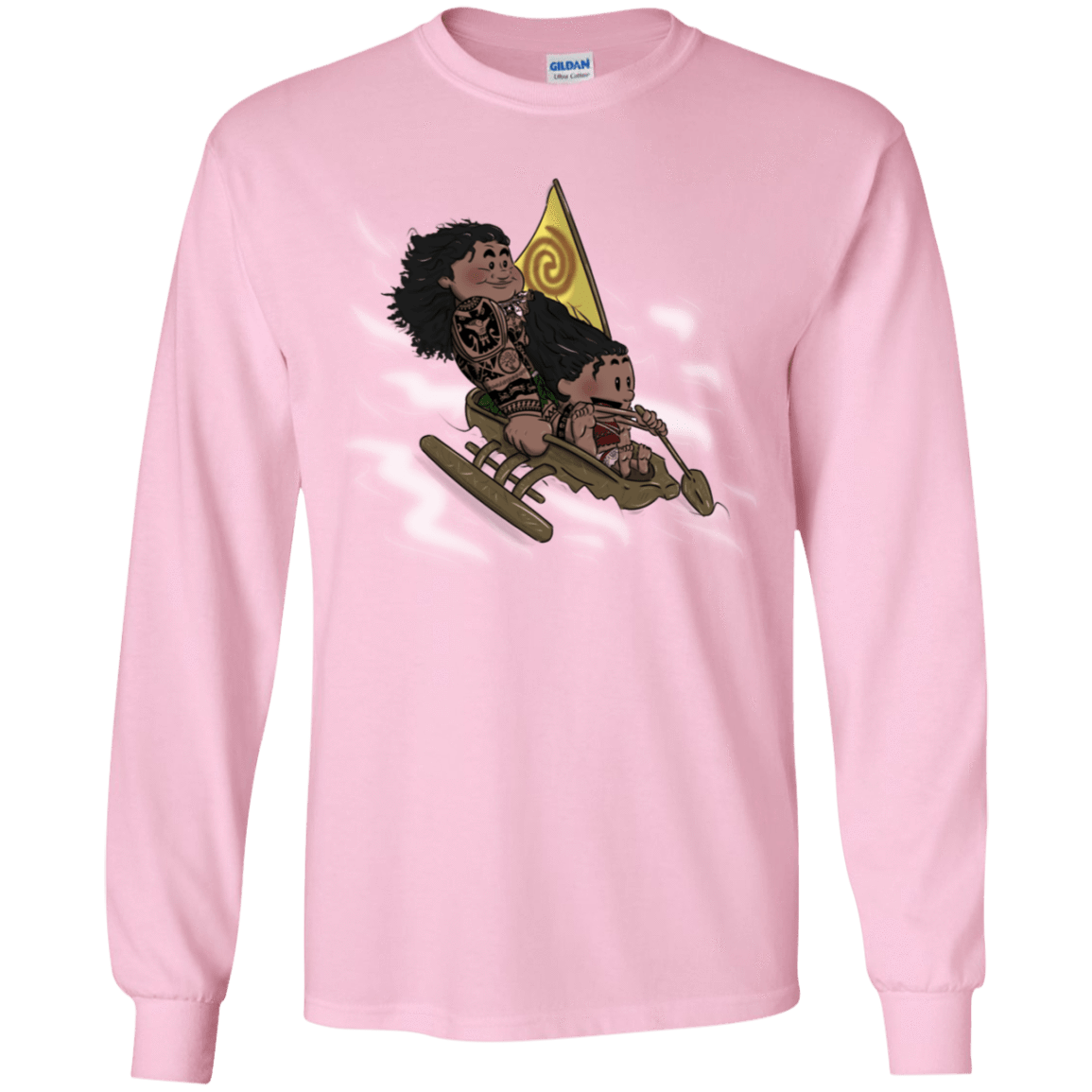 T-Shirts Light Pink / YS Cross to The Ocean Youth Long Sleeve T-Shirt