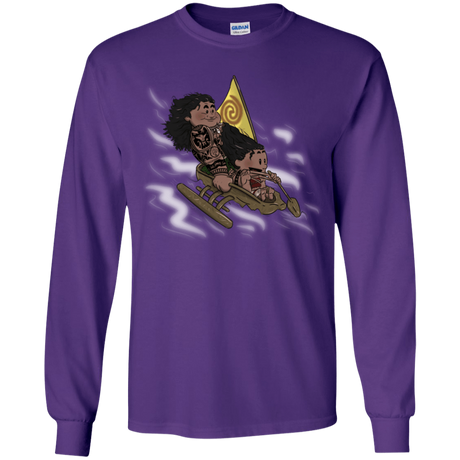 T-Shirts Purple / YS Cross to The Ocean Youth Long Sleeve T-Shirt