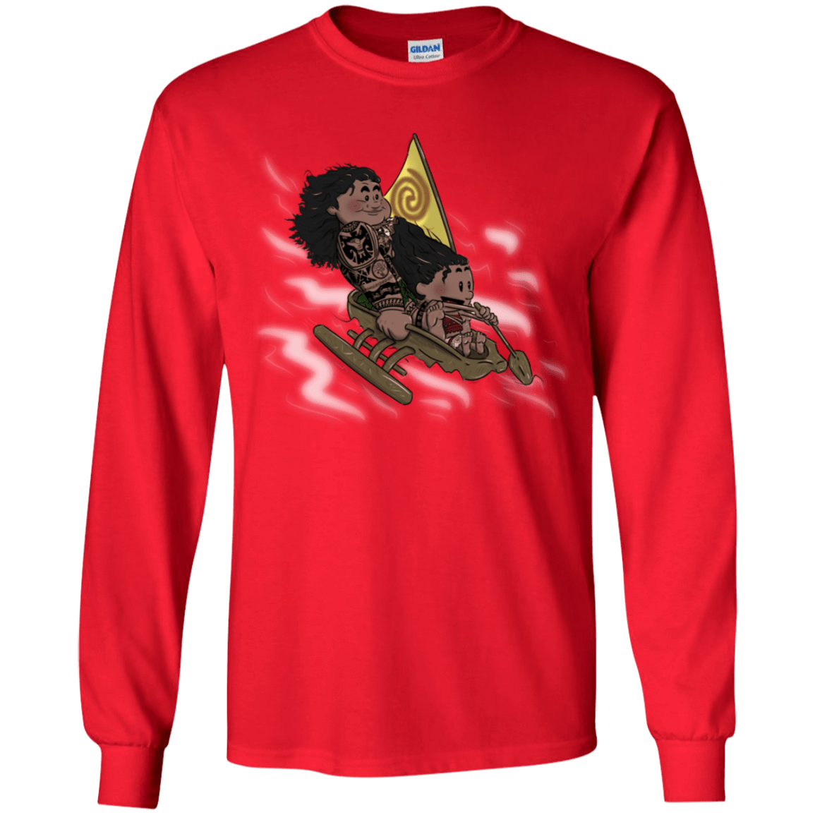 T-Shirts Red / YS Cross to The Ocean Youth Long Sleeve T-Shirt