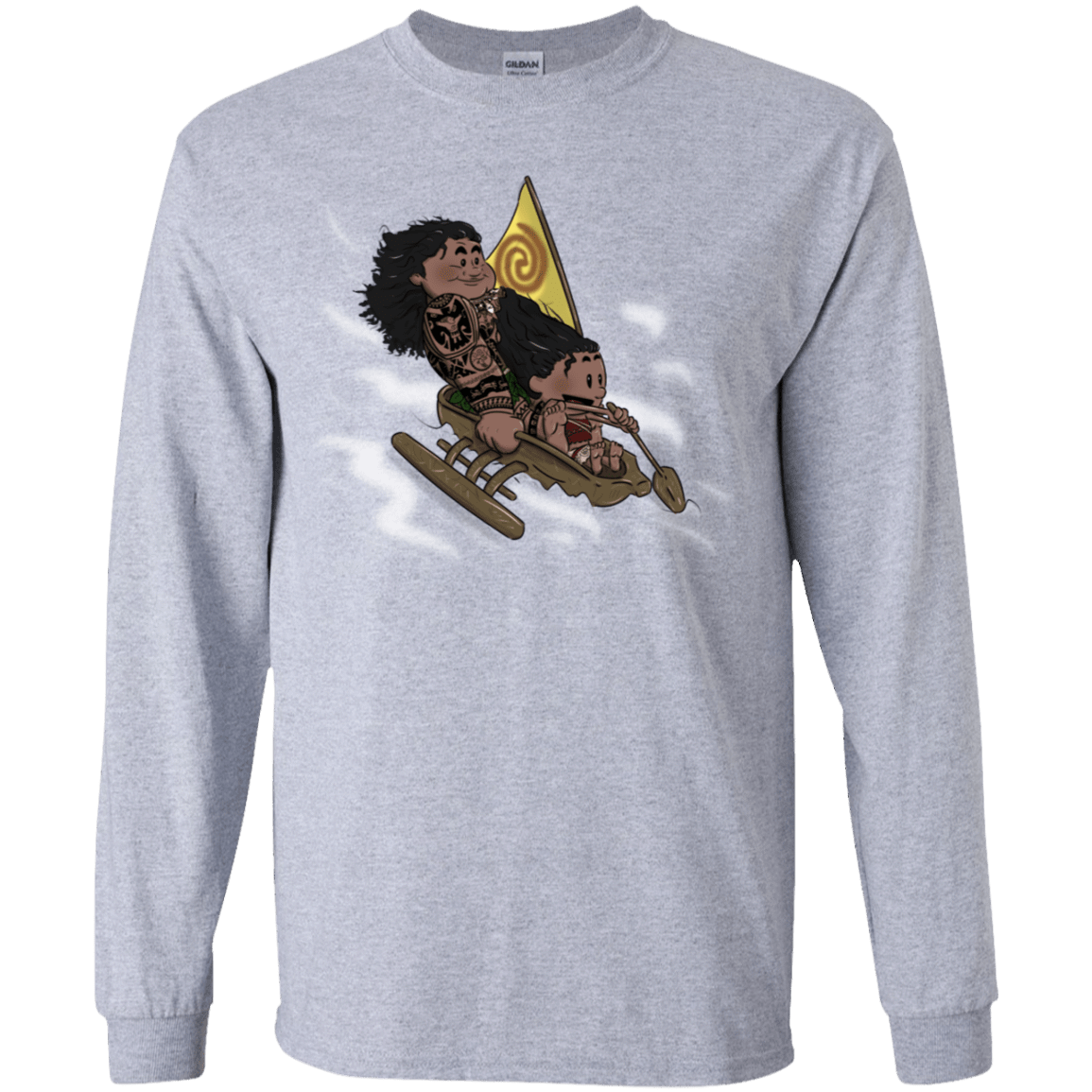 T-Shirts Sport Grey / YS Cross to The Ocean Youth Long Sleeve T-Shirt