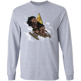 T-Shirts Sport Grey / YS Cross to The Ocean Youth Long Sleeve T-Shirt