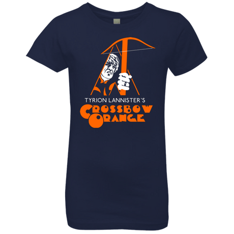 T-Shirts Midnight Navy / YXS Crossbow Orange Girls Premium T-Shirt