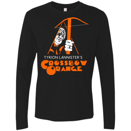 T-Shirts Black / Small Crossbow Orange Men's Premium Long Sleeve