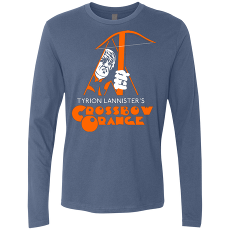 T-Shirts Indigo / Small Crossbow Orange Men's Premium Long Sleeve