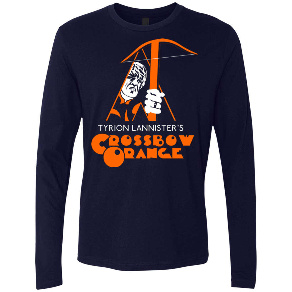 T-Shirts Midnight Navy / Small Crossbow Orange Men's Premium Long Sleeve