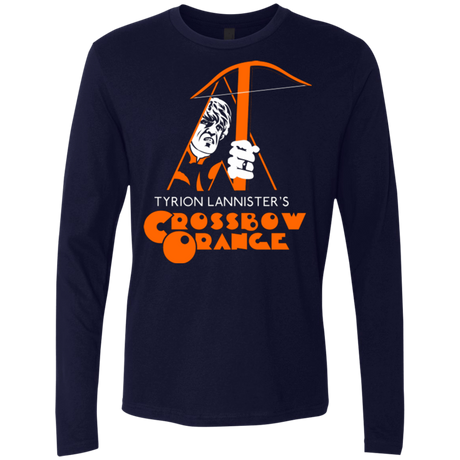 T-Shirts Midnight Navy / Small Crossbow Orange Men's Premium Long Sleeve