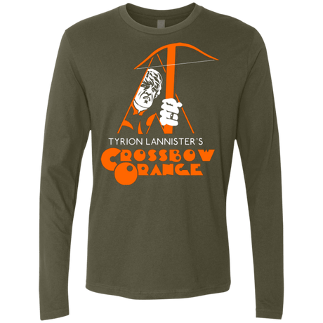 T-Shirts Military Green / Small Crossbow Orange Men's Premium Long Sleeve
