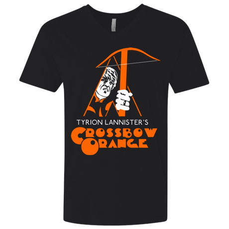 T-Shirts Black / X-Small Crossbow Orange Men's Premium V-Neck
