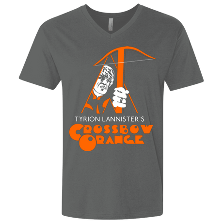 T-Shirts Heavy Metal / X-Small Crossbow Orange Men's Premium V-Neck