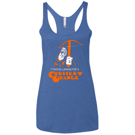 T-Shirts Vintage Royal / X-Small Crossbow Orange Women's Triblend Racerback Tank