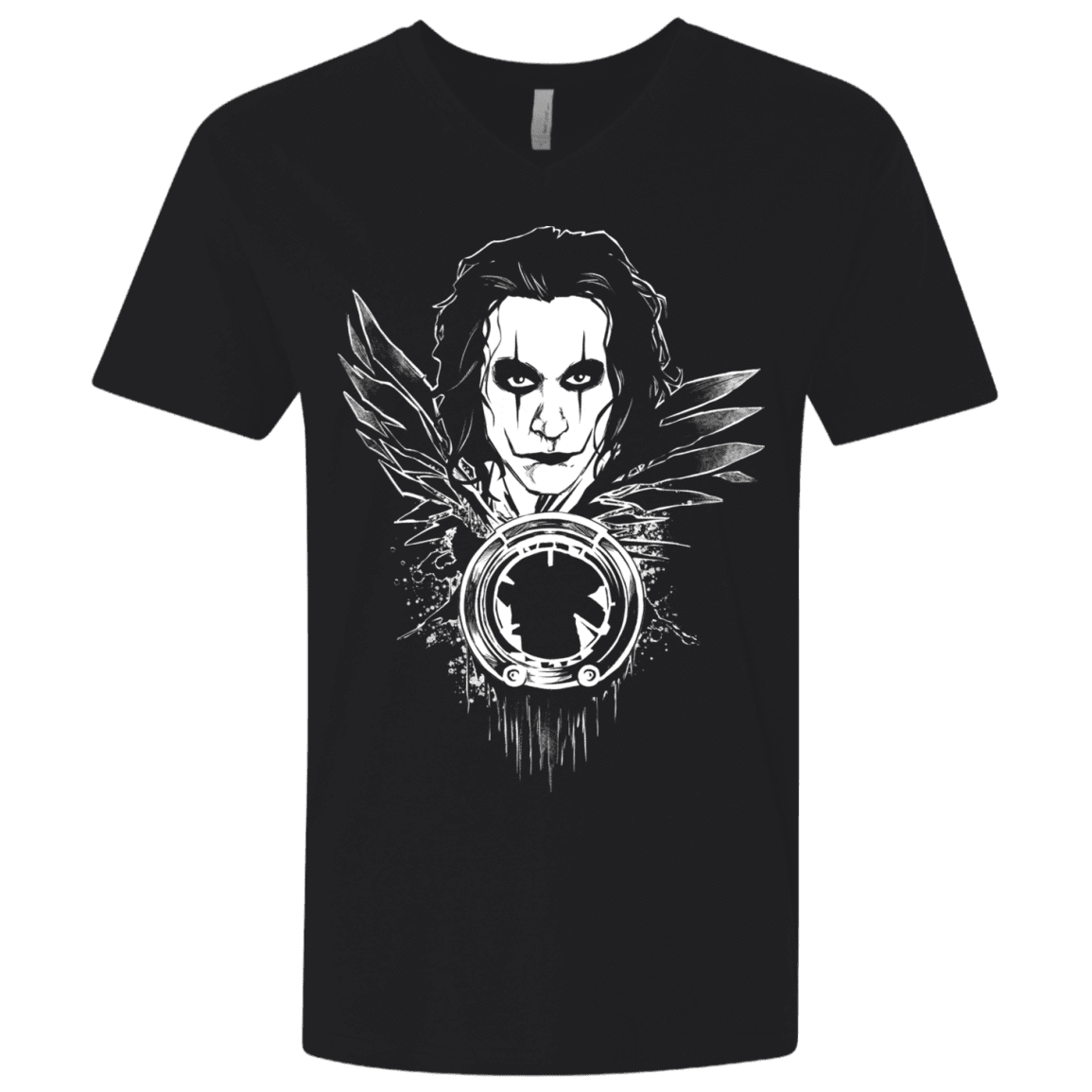 T-Shirts Black / X-Small Crow Face Men's Premium V-Neck